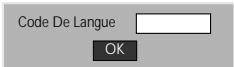DAEWOO DVD820 - Choix de la langue des menus du disque. - 2