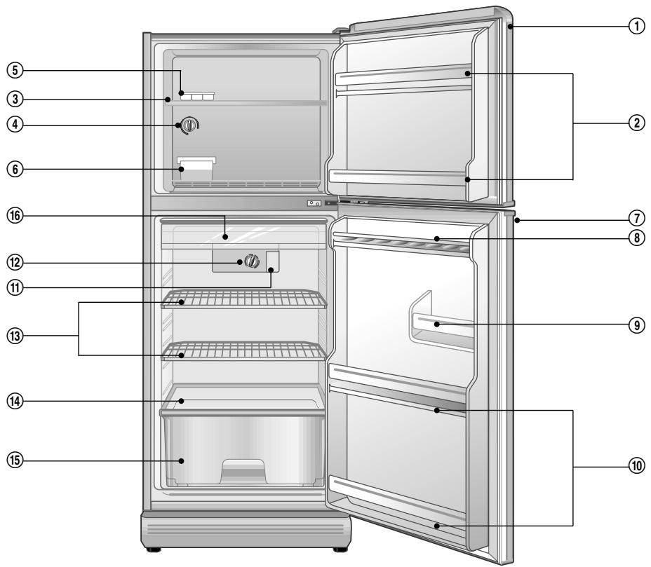 DAEWOO FR-251 - REFRIGERATOR INSTRUCTION MANUAL - 5