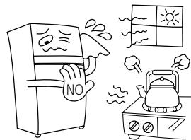 DAEWOO FR-251 - SAFE INSTALLATION PLACE FOR YOUR REFRIGERATOR - 3