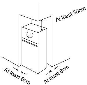 DAEWOO FR-2701 - SAFE INSTALLATION PLACE FOR YOUR REFRIGERATOR - 5