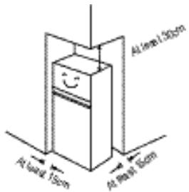 DAEWOO FR-330 - SAFE INSTALLATION PLACE FOR YOUR REFRIGERATOR - 5