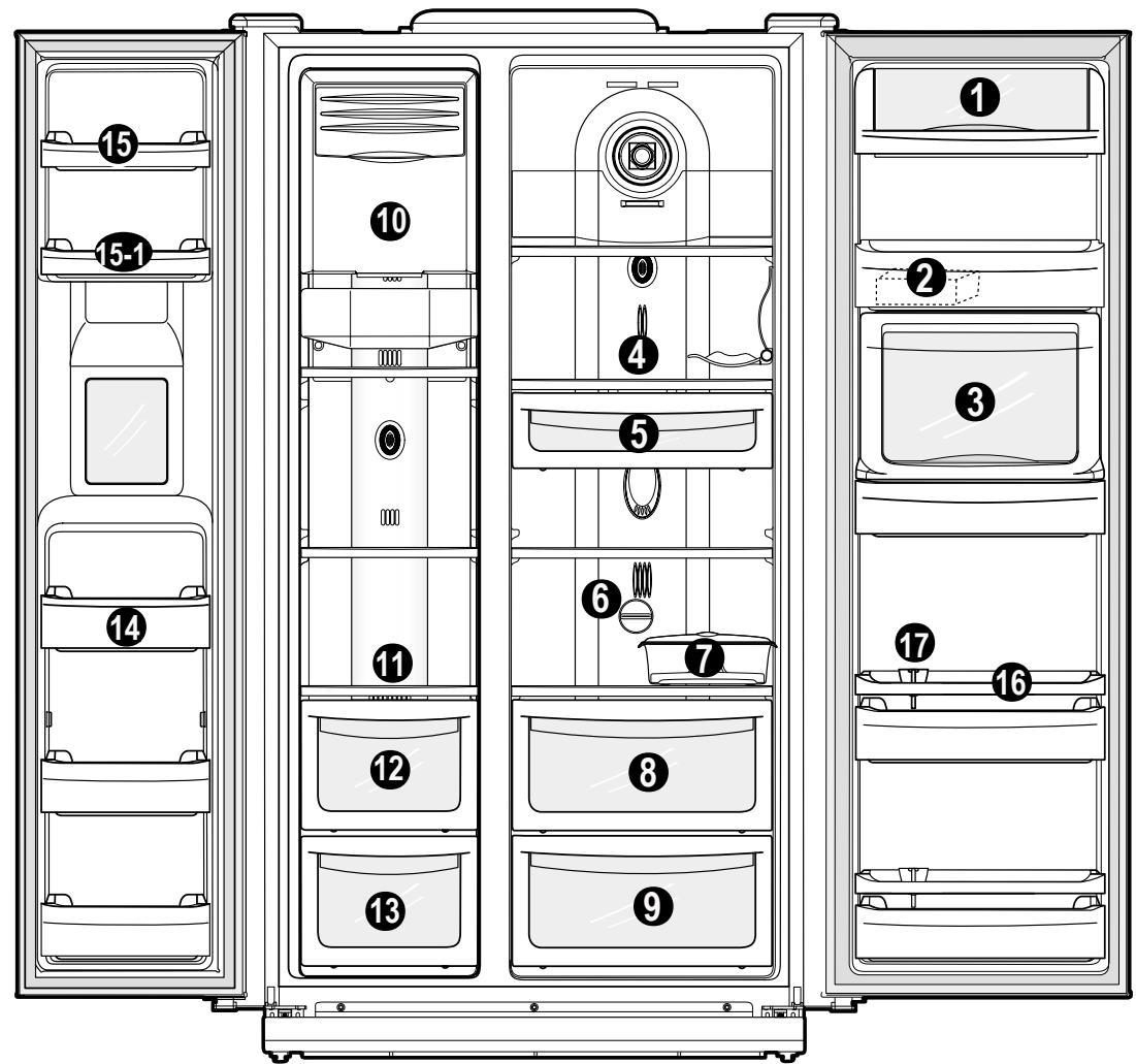 DAEWOO FRS-2011IAL - How to use interior parts - 1