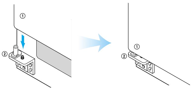DAEWOO FRS-2041IAL - Replacing Freezer Door - 4