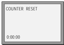 DAEWOO SD-9100 - Resetting the counter to zero - 1