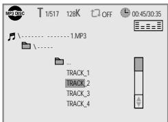 DAEWOO SD-9100 - Confirming the current MP3 disc mode - 2