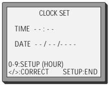 DAEWOO SD-9100 - Setting time and date - 1