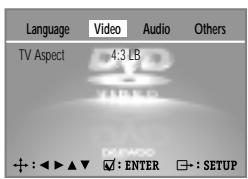 DAEWOO SD-9100 - Selecting TV Aspect. - 1