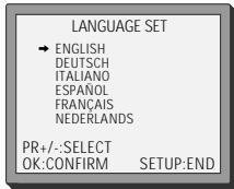 DAEWOO SD-9100 - SETUP languages - 1