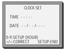 DAEWOO SD-9500 - Setting time and date - 1