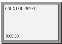 DAEWOO SD-9500 - Resetting the counter to zero - 1