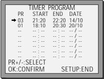 DAEWOO SD-9500 - Timer Review - changing and erasing - 1