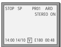 DAEWOO SD-9500 - Remaining time and cassette length - 2