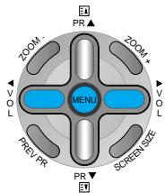 DAEWOO SP-200P - Select the Screen Size. Press the Volume - 1