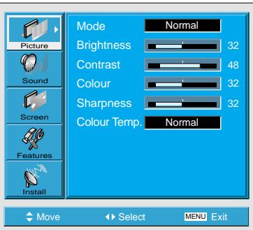 DAEWOO SP-200P - Press the MENU Button. - 2