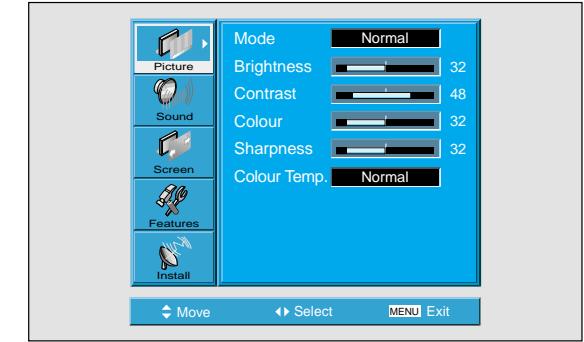 DAEWOO SP-200P - Press the MENU Button. - 2