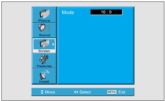 DAEWOO SP-200P - Select“Screen”. - 2