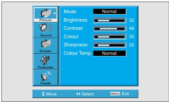 DAEWOO SP-200P - Press the MENU Button. - 2