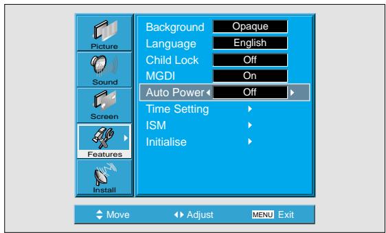 DAEWOO SP-200P - Auto Power Setting - 2