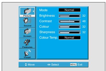 DAEWOO SP-200P - Press the "Menu" button. - 2