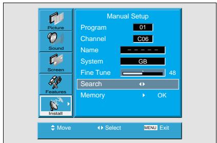 DAEWOO SP-200P - Find the desire channel with Search. - 2