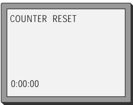 DAEWOO ST441S - Resetting the counter to zero - 1