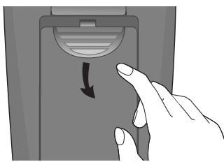 DAEWOO ST441S - Fitting the remote control's batteries - 2
