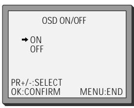 DAEWOO ST441S - OSD (On Screen Display) ON & OFF - 7