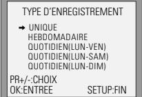 DAEWOO T78HYDX - Programmation d'enregistrement normale - 1