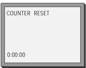 DAEWOO VCR4350 - Resetting the counter to zero - 1