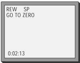 DAEWOO VCR4350 - Accessing counter zero position - 1
