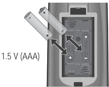 DAEWOO VCR4350 - Fitting the remote control's batteries - 1