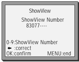 DAEWOO VCR4350 - Timer recording using ShowView - 6