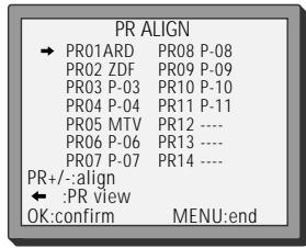 DAEWOO VCR4350 - Sorting programme locations - 1