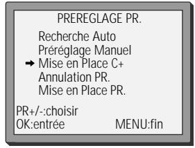 DAEWOO VQ231S - Mise en place CANAL+ (paramètre principal) - 10