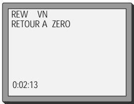 DAEWOO VQ250S - Accès à la position 0:00:00 du compteur - 1