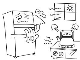 DAEWOO WNK-400  - annexe 1 - SAFE INSTALLATION PLACE FOR YOUR REFRIGERATOR - 2