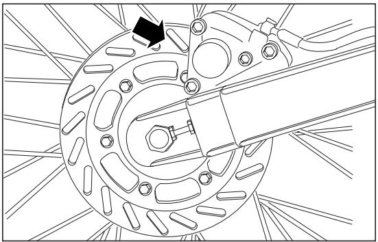 ZIBRO MX50 - CHECKING THE BRAKE PAD WEAR (Fig. 50) - 4