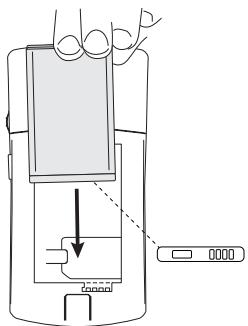 BLACKBERRY 7100V - Insertion de la batterie - 1