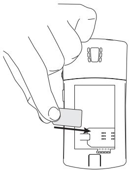 BLACKBERRY 7100V - Insertion de la carte SIM - 2