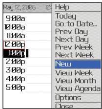 BLACKBERRY 7130G - Menu - 1