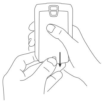 BLACKBERRY 8700R - Insert the SIM card - 1