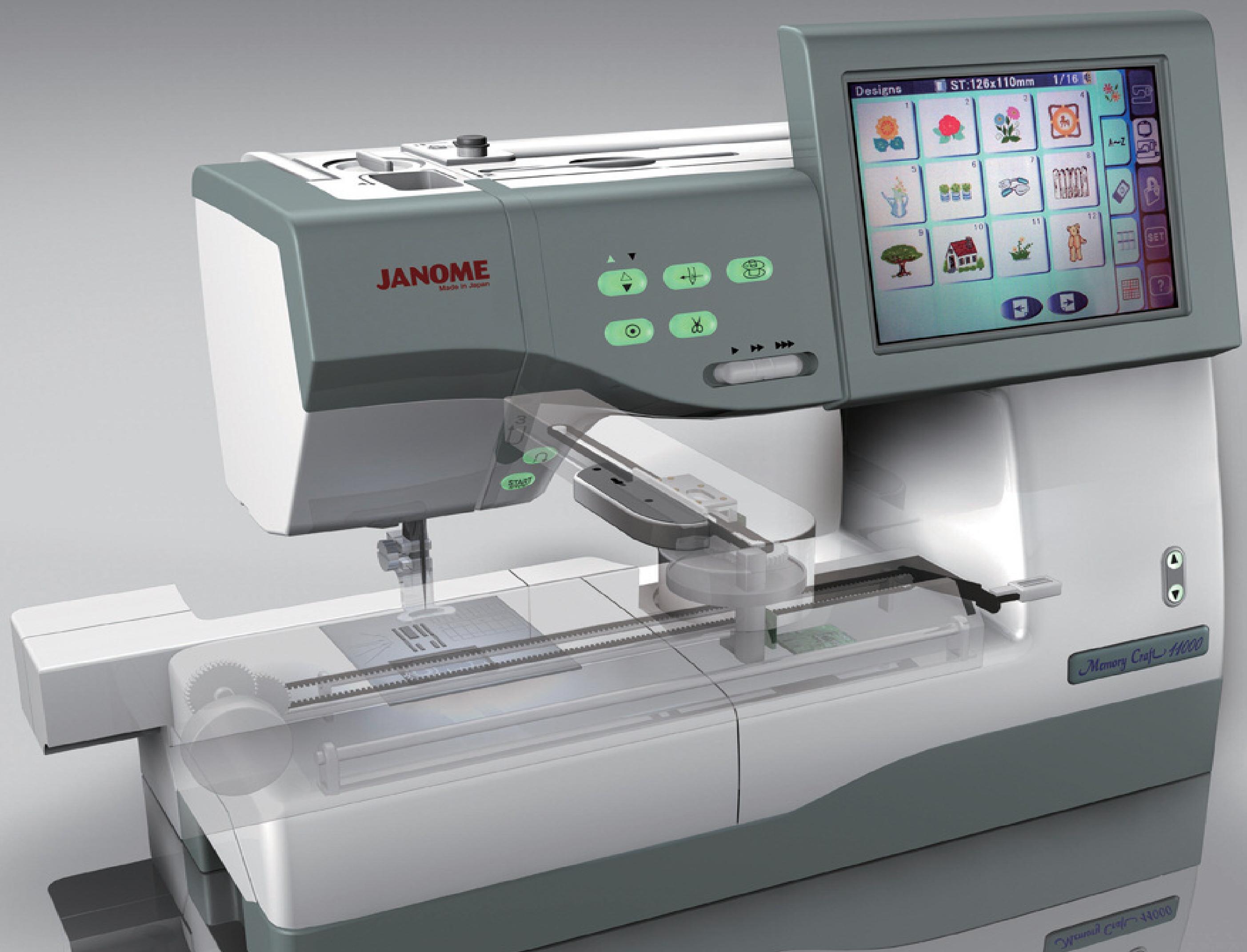 JANOME MC 11000 - A new dimension in sewing & embroidery - 1