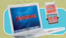 JANOME MC 9700 - FAST ACCESS THROUGH THE ATA PC CARD SLOT - 1