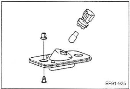 KIA MAGENTIS - LICENSE PLATE LIGHT BULB REPLACEMENT - 1