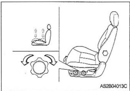 KIA MAGENTIS - ADJUSTING THE HEIGHT OF DRIVER'S SEAT CUSHION - 1