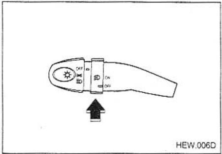 KIA MAGENTIS - FRONT FOG LIGHT SWITCH (IF EQUIPPED) - 1