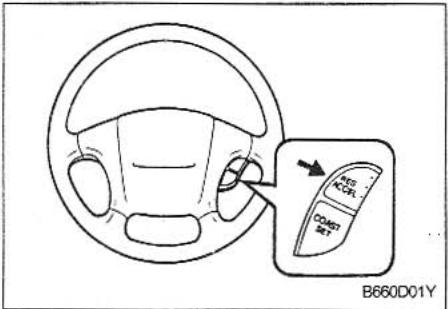 KIA MAGENTIS - TO RESUME THE PRESET SPEED - 1
