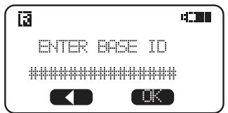 VTECH VT 20-2431 - Enter Base ID Code - 1