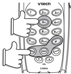 VTECH VT 2418 - Turning Off the Ringer - 5