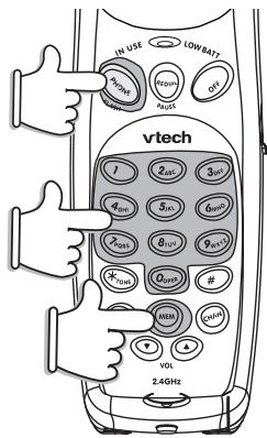 VTECH VT 2418 - To Change or Replace a Speed Dial Number - 3
